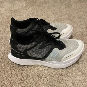 Hoka Transport X Black and Gray Running Shoes